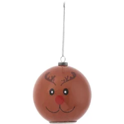 Gifi Boule de Noël musicale LED Ø8 cm^ Décoration Extérieure De Noël