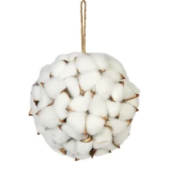 Gifi Boule de Noël naturelle coton blanc^ Décoration Sapin