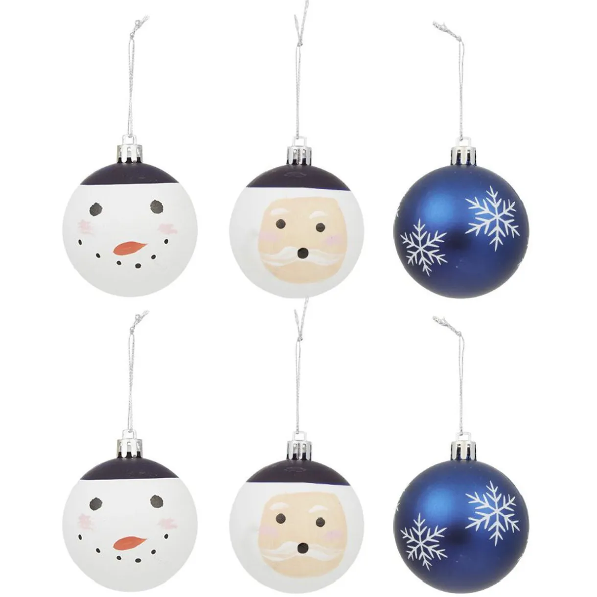 Gifi Boule de Noël Neige Boréal Ø6 cm x6^ Décoration Sapin