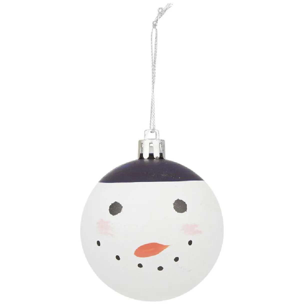 Gifi Boule de Noël Neige Boréal Ø6 cm x6^ Décoration Sapin