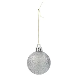 Gifi Boule de Noël pailleté rouge gris blanc x25^ Décoration Sapin