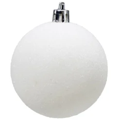 Clearance Gifi Boule de Noël pailletée blanche Ø6cm x6