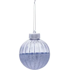 Gifi Boule de Noël paillettée en plastique^ Décoration Sapin