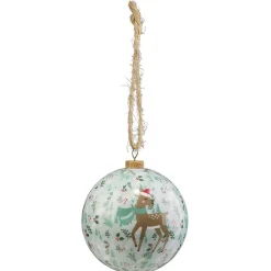 Gifi Boule de Noël papier design Tradition Ø8cm^ Décoration Sapin