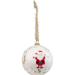 Gifi Boule de Noël papier design Tradition Ø8cm^ Décoration Sapin