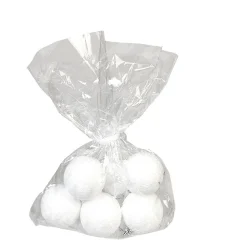 Hot Gifi Boule de Noël plastique blanc x6