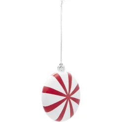 Gifi Boule de Noël plate déco bonbon Ø8 cm^ Décoration Sapin