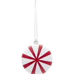 Gifi Boule de Noël plate déco bonbon Ø8 cm^ Décoration Sapin