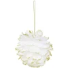 Gifi Boule de Noël plume blanche et dorée Ø10cm^ Décoration Sapin