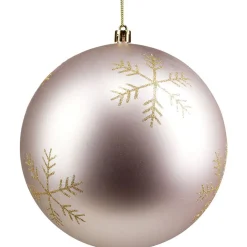 Gifi Boule de Noël rose et dorée x32^ Décoration Sapin