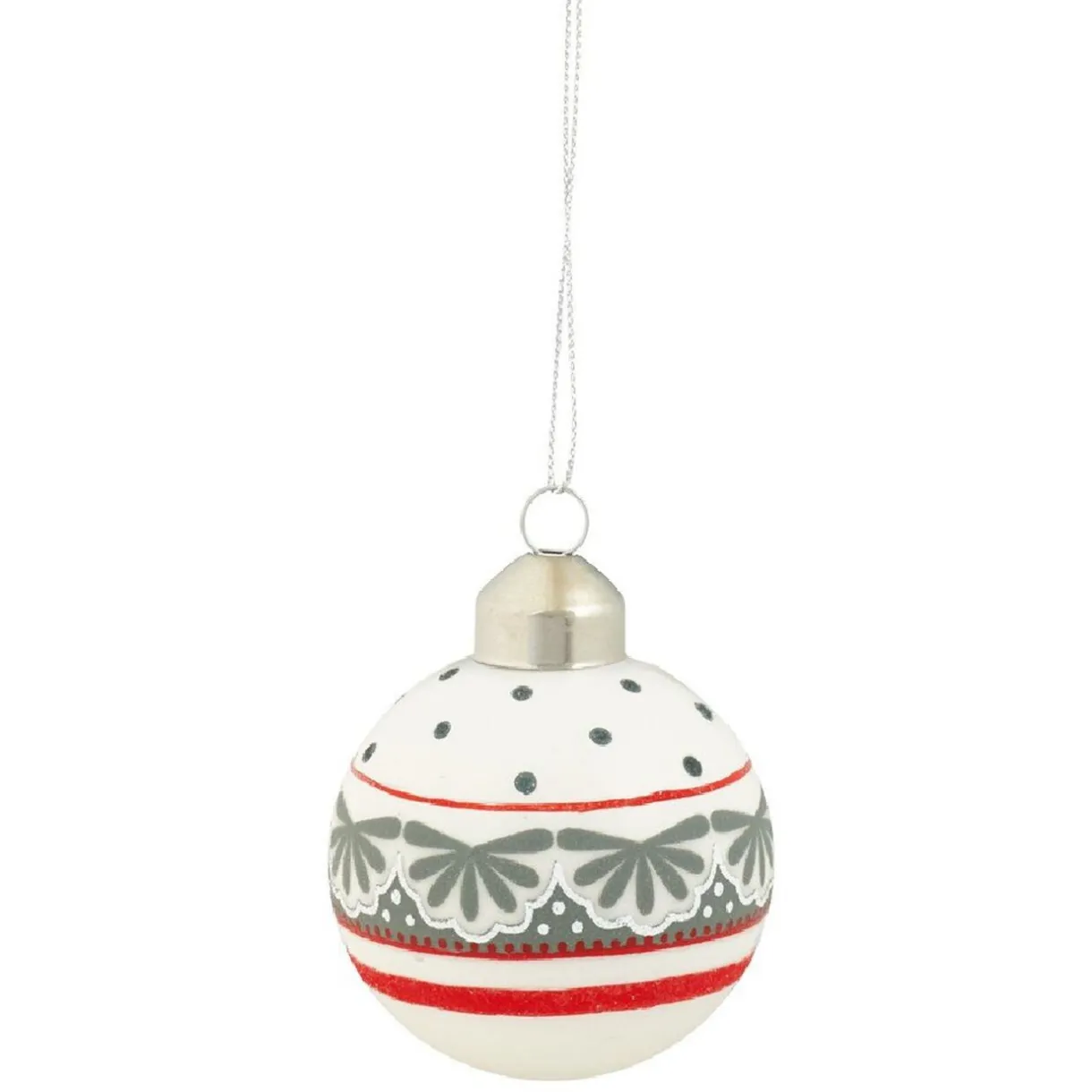 Gifi Boule de Noël rouge blanche et bleue^ Décoration Sapin