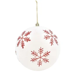 Gifi Boule de Noël rouge et blanche x32^ Décoration Sapin