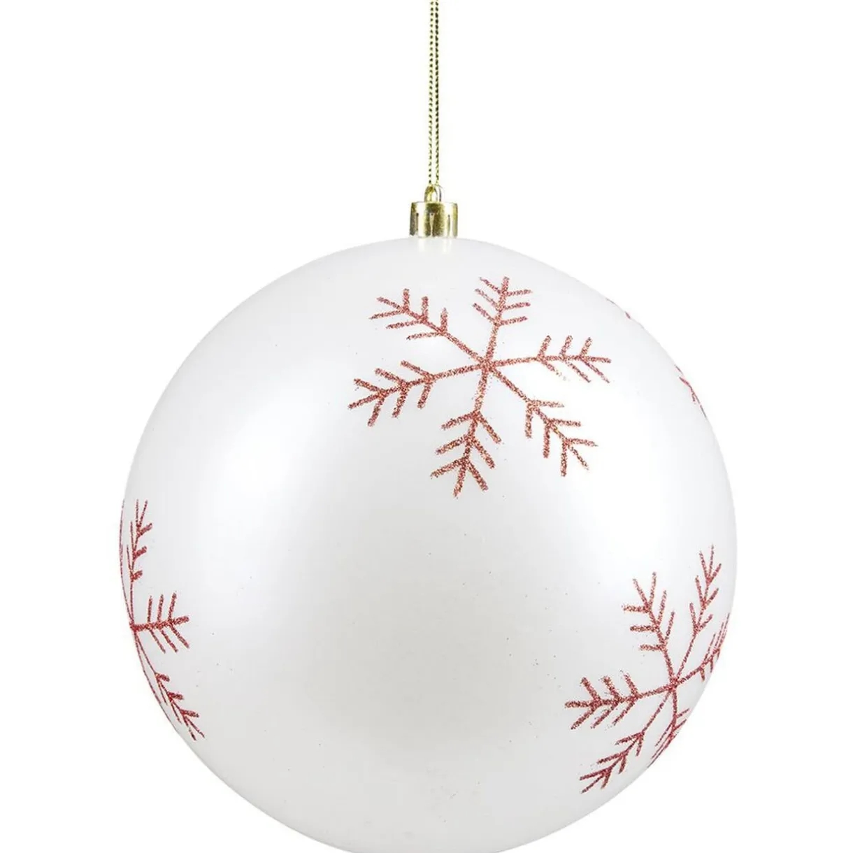 Gifi Boule de Noël rouge et blanche x32^ Décoration Sapin