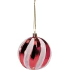 Gifi Boule de Noël rouge et blanc x12^ Décoration Sapin