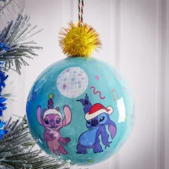 Gifi Boule de Noël Stitch avec pompon Ø12cm H15cm