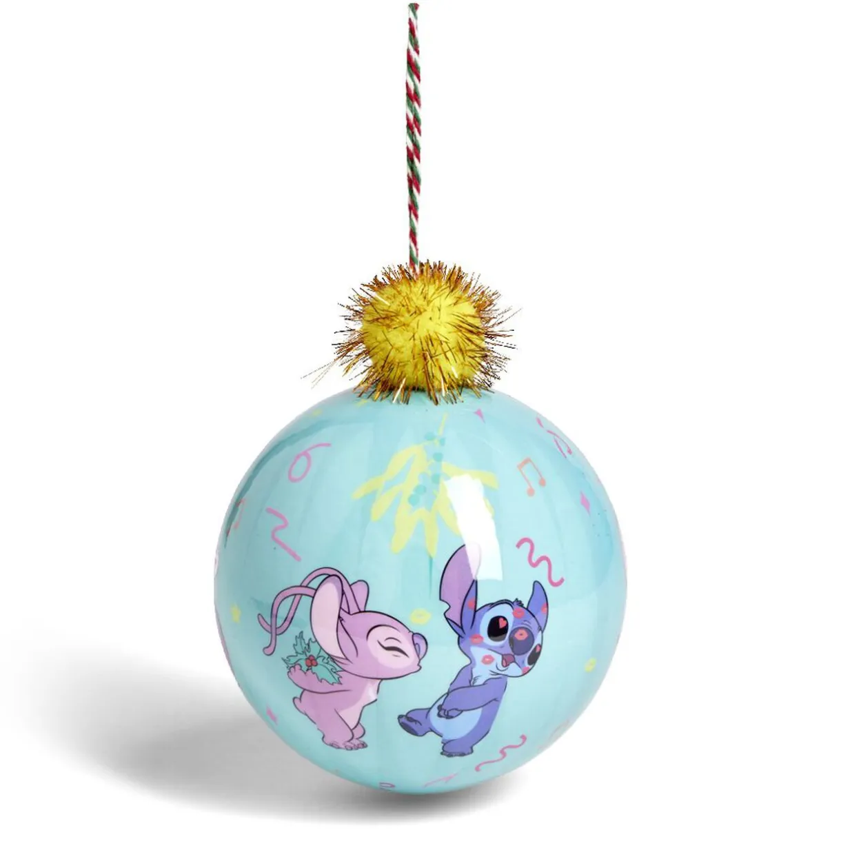 Gifi Boule de Noël Stitch avec pompon Ø12cm H15cm