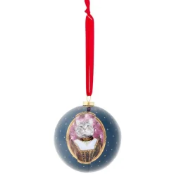Gifi Boule de Noël traditionnel vintage Ø8cm - 3 modèles^ Décoration Sapin