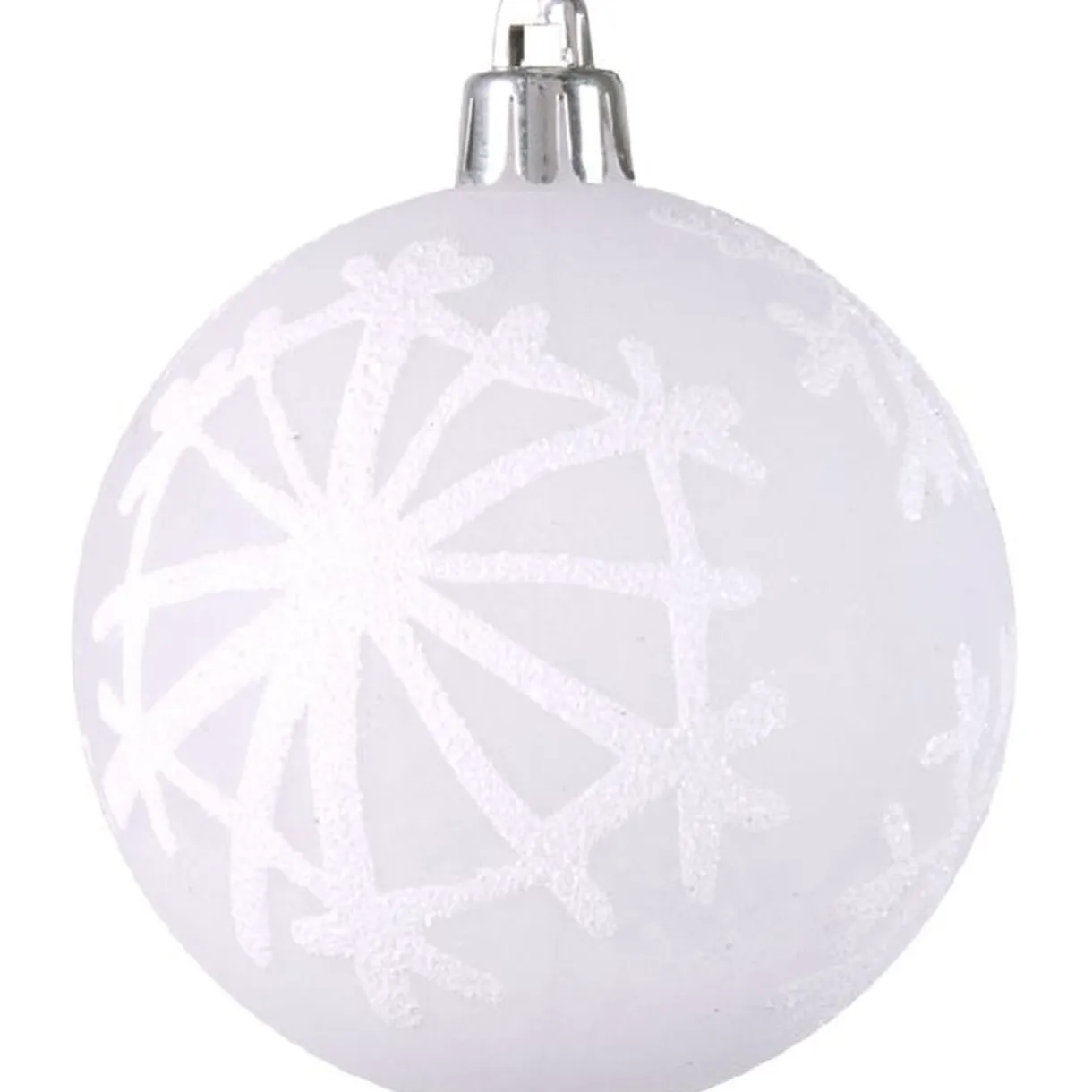 Gifi Boule de Noël transparente blanche x4^ Décoration Sapin