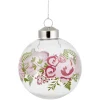 Gifi Boule de Noël transparente déco fleur Ø8 cm^ Décoration Sapin
