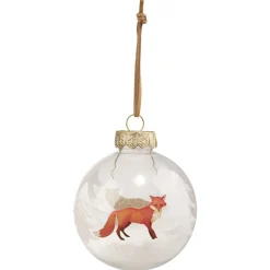 Gifi Boule de Noël transparente imprimé animaux Ø8cm^ Décoration Sapin