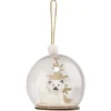 Gifi Boule de Noël transparente décor renard blanc Ø8cm^ Décoration Sapin