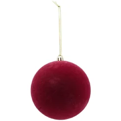 Gifi Boule de Noël velours uni Ø10 cm^ Décoration Sapin