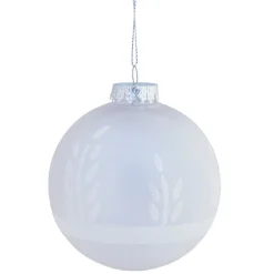 Gifi Boule de Noël vert pailleté argenté x4^ Décoration Sapin