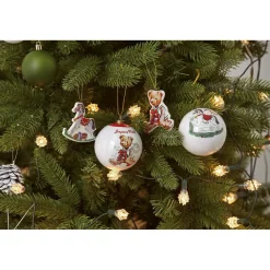 Gifi Boule de Noël vintage motif jouet peluche^ Décoration Sapin