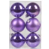 Gifi Boule de Noël violette x6^ Décoration Sapin