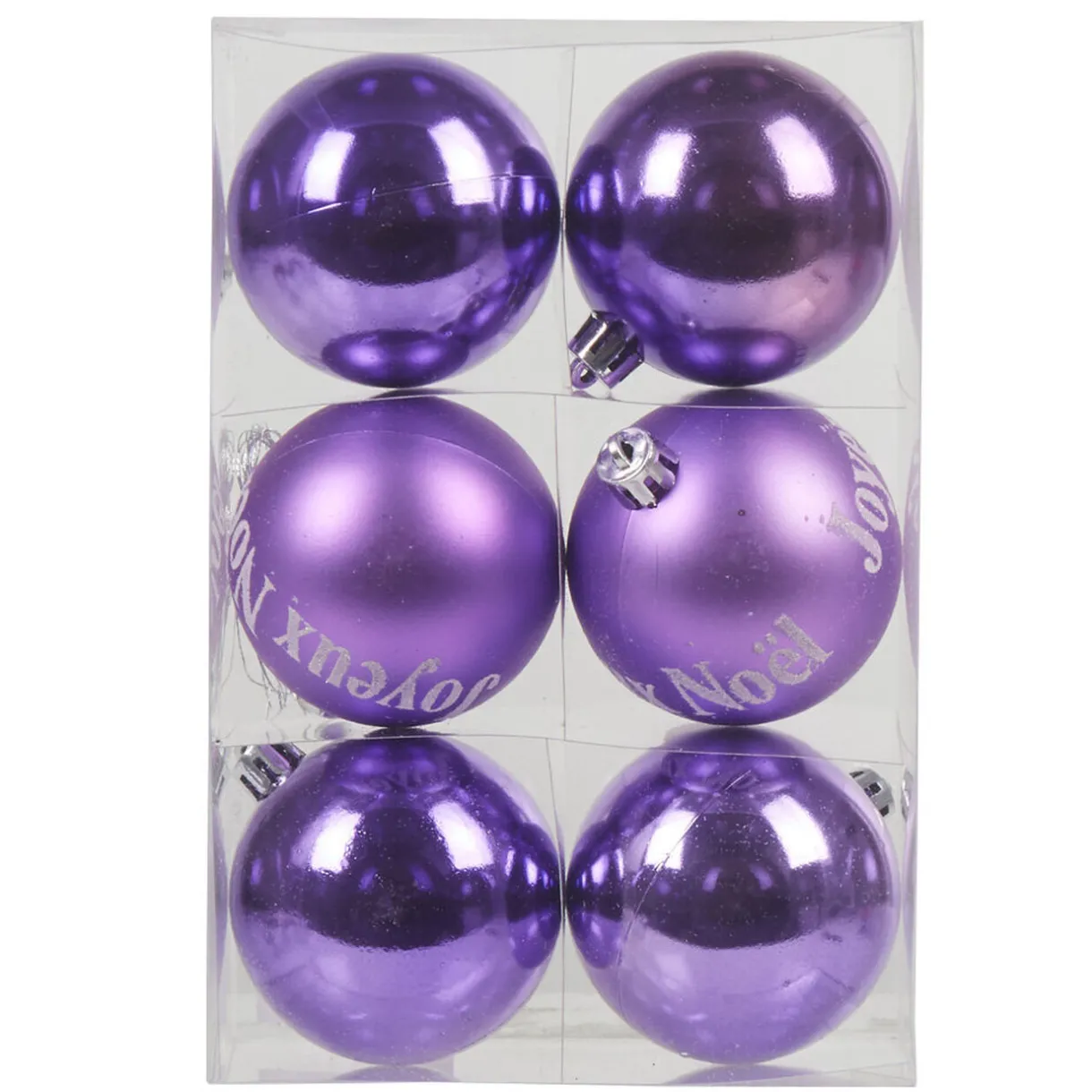 Gifi Boule de Noël violette x6^ Décoration Sapin