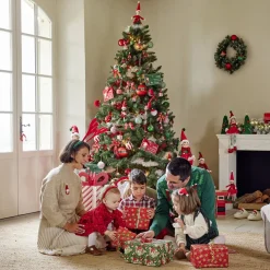 Gifi Boule de Noël XL ceinture Père Noël rouge Ø14cm