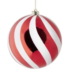 Gifi Boule de Noël XL rouge ou doré Ø20cm^ Décoration Extérieure De Noël