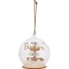 Gifi Boule de verre Merry Christmas^ Décoration Sapin