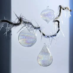 Best Gifi Boule en verre intérieur filament à reflet irisé