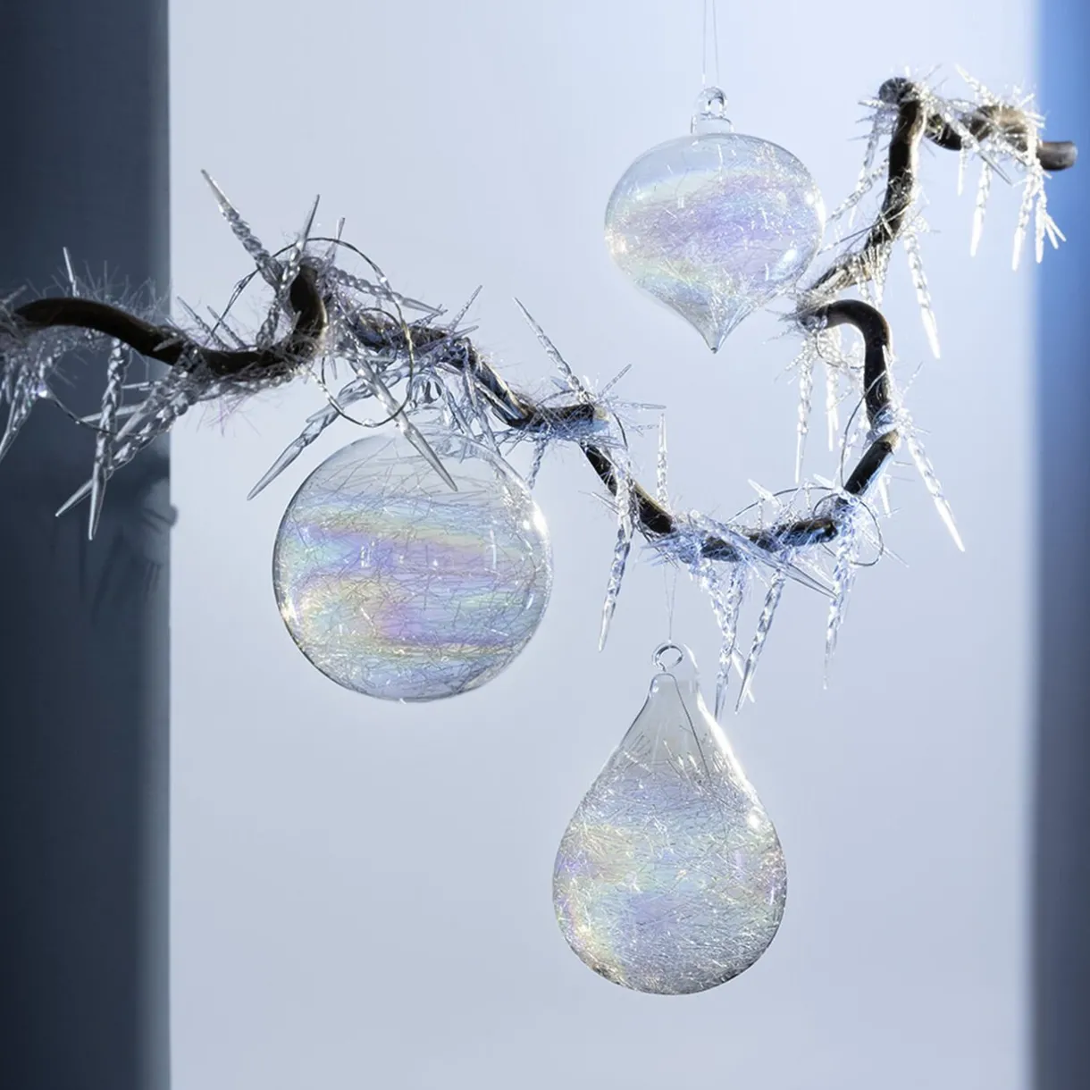 Best Gifi Boule en verre intérieur filament à reflet irisé