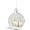 Gifi Boule lumineuse à suspendre Ø20,5cm - 2 modèles^ Décoration Extérieure De Noël