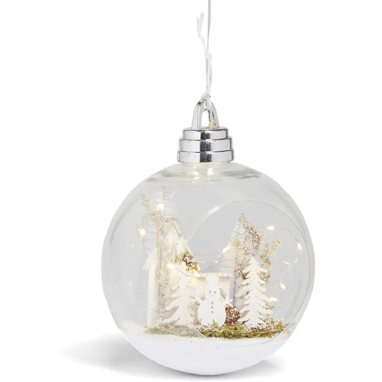 Gifi Boule lumineuse à suspendre Ø20,5cm - 2 modèles^ Décoration Extérieure De Noël