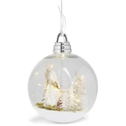 Gifi Boule lumineuse à suspendre Ø20,5cm - 2 modèles^ Décoration Extérieure De Noël