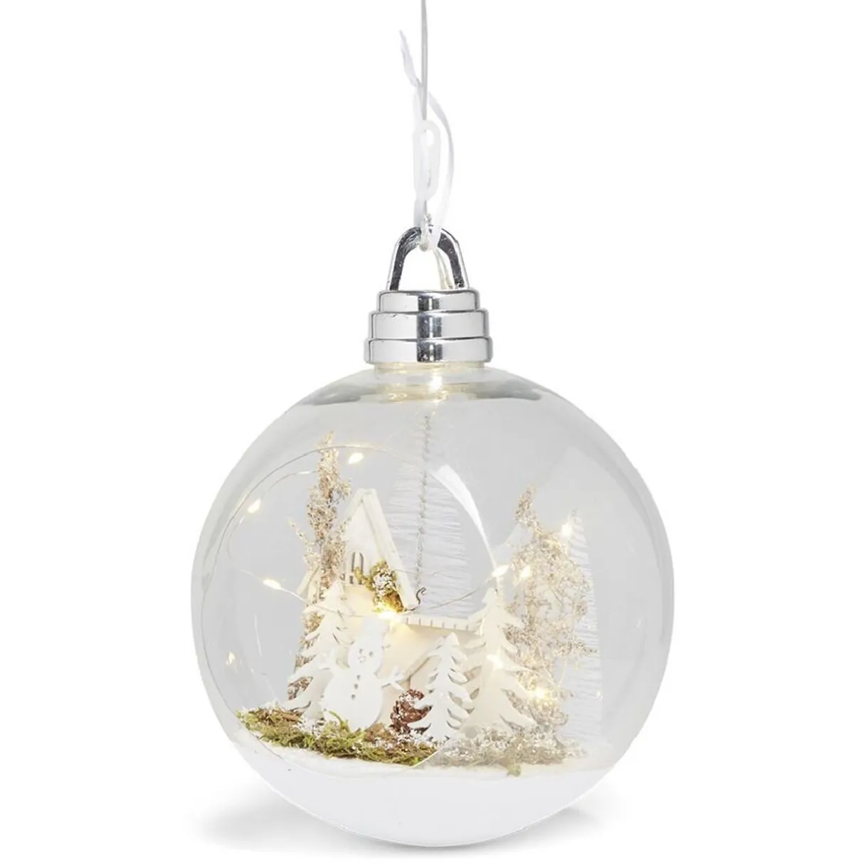 Gifi Boule lumineuse à suspendre Ø20,5cm - 2 modèles^ Décoration Extérieure De Noël