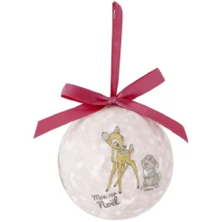 Gifi Boule Mon 1er Noël Disney Bambi rose Ø7,5cm^ Décoration Sapin
