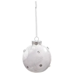 Gifi Boule transparente plume X 3^ Décoration Sapin