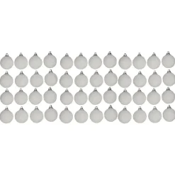 Gifi Boules à suspendre blanches motifs flocons de neige x48^ Décoration Sapin