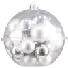 Gifi Boules de Noël argentées Ø4-5-6 cm x20^ Décoration Sapin