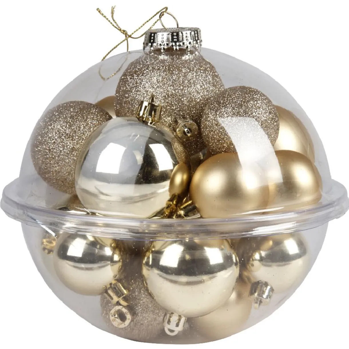 Gifi Boules de Noël dorées Ø4-5-6 cm x20^ Décoration Sapin