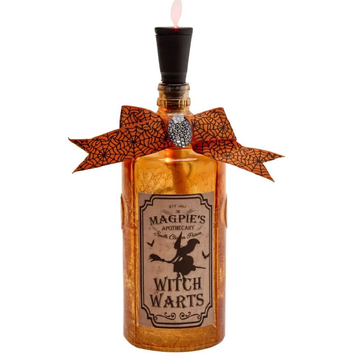 Outlet Gifi Bouteille motif Halloween LED fumée USB