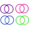 New Gifi Bracelet violet rose vert bleu x8