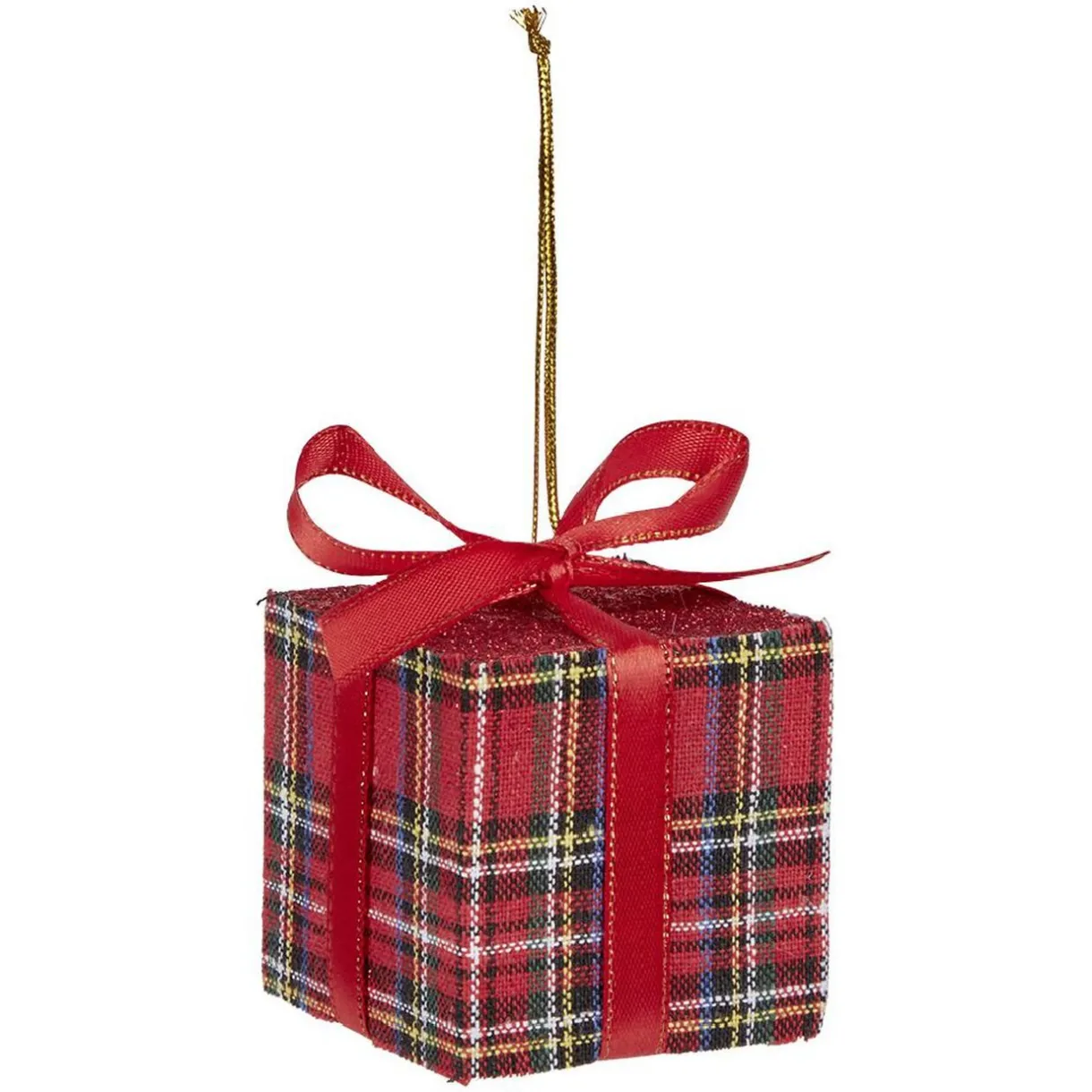 Best Gifi Cadeau de Noël tartan à suspendre