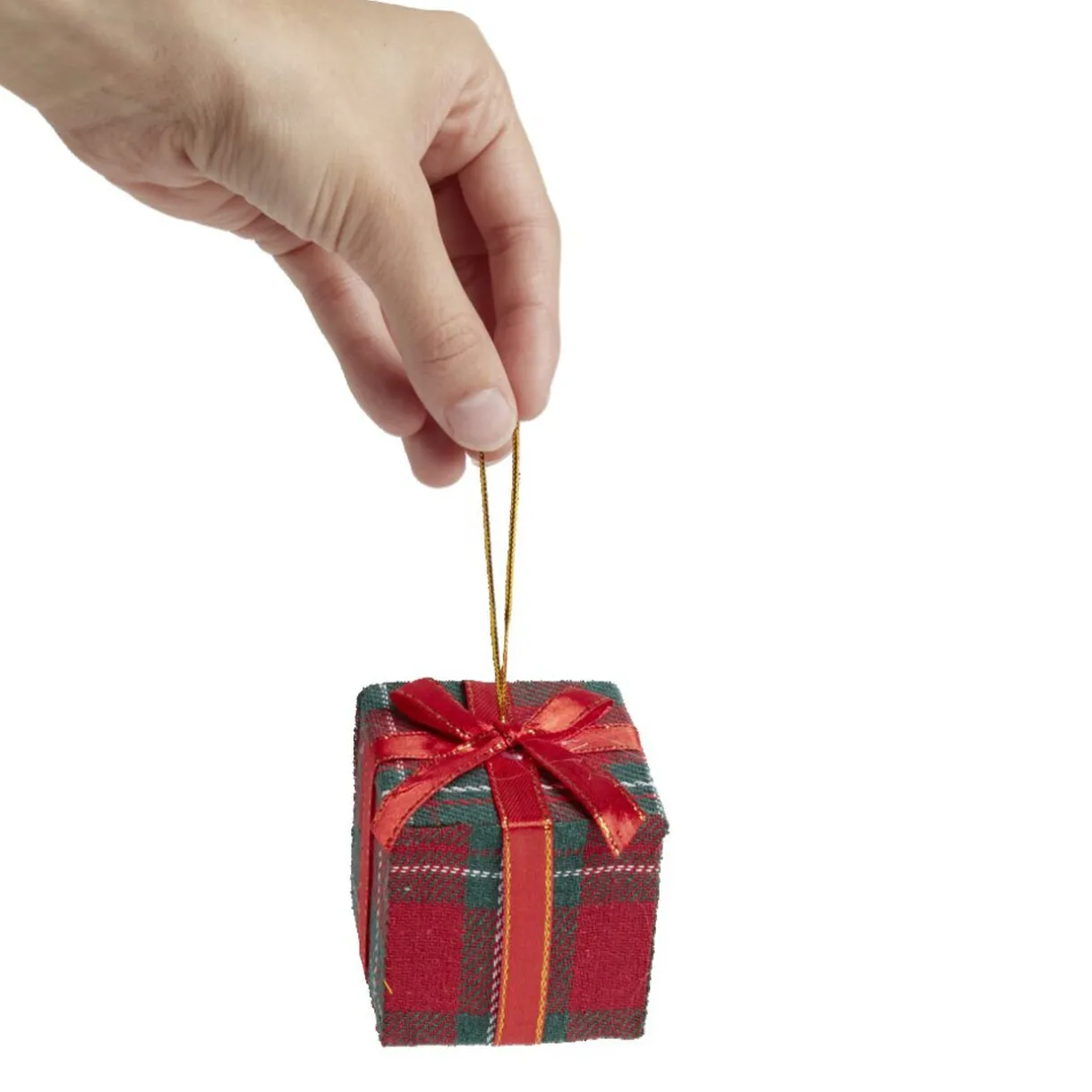 Best Gifi Cadeau de Noël tartan à suspendre