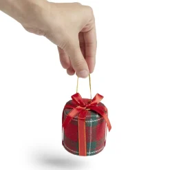 Best Gifi Cadeau de Noël tartan à suspendre