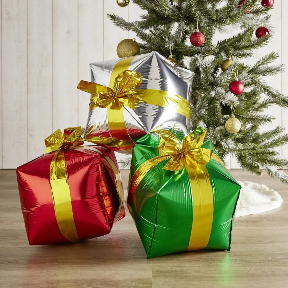 Gifi Cadeau gonflable x3 - 33x33x33cm^ Décoration Intérieure De Noël